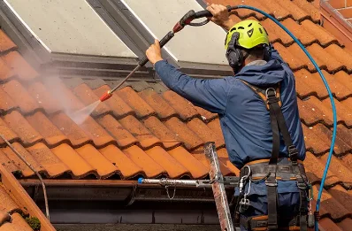 Démoussage et hydrofuge de toiture à Guipel